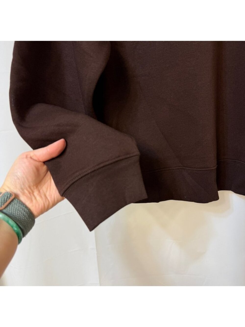 Brunette The Label Core Crew French Press Brown L/XL NWT - Picture 3 of 11